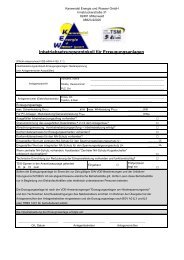 Inbetriebsetzungsprotokoll PV-Anlagen 06-03-2012 - KEW GmbH ...