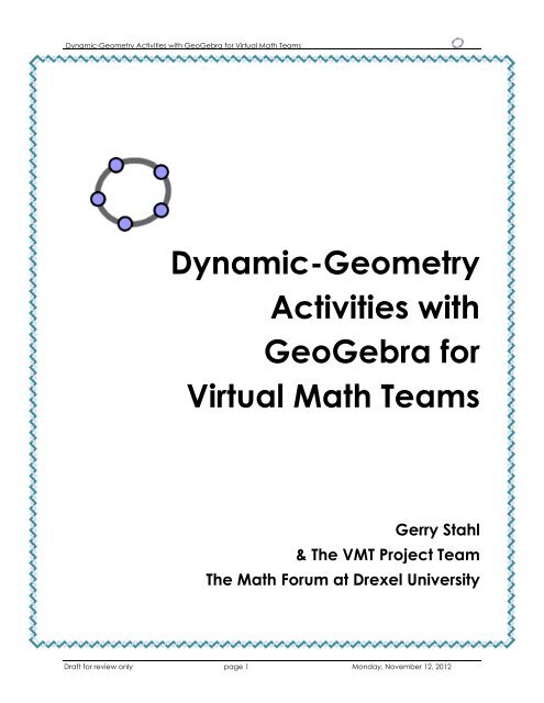 Construction of an angle of 60 degrees. – GeoGebra