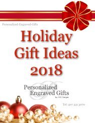2018 Holiday Gift Guide for the Best Personalized Engraved Gifts