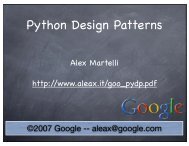 Python Design Patterns - Alex Martelli