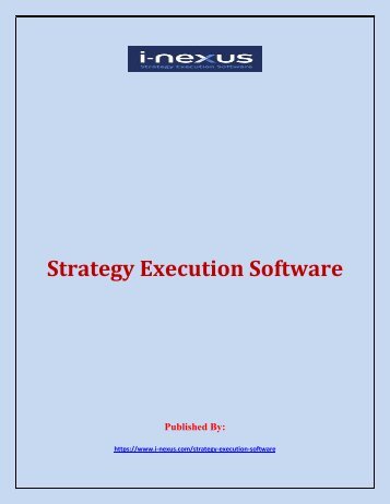 Strategy Execution Software