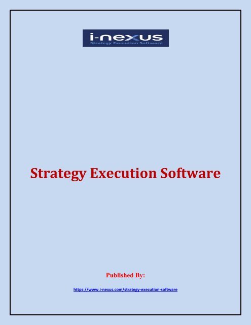 Strategy Execution Software