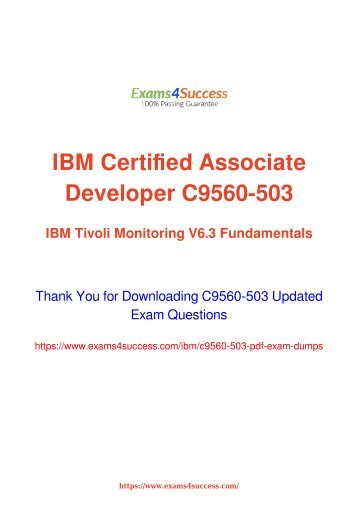 IBM C9560-503 Exam Dumps [2018 NOV] - 100% Valid Questions