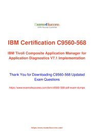 IBM C9560-568 Exam Dumps [2018 NOV] - 100% Valid Questions