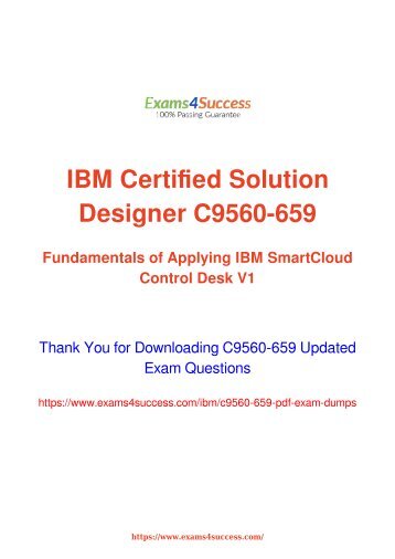IBM C9560-659 Exam Dumps [2018 NOV] - 100% Valid Questions