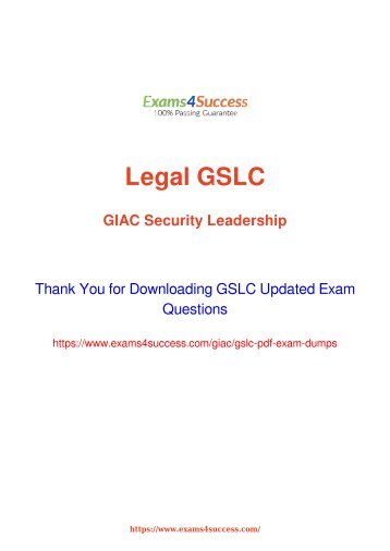 GIAC GSLC Exam Dumps [2018 NOV] - 100% Valid Questions