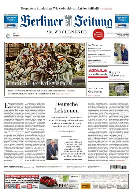 Berliner Zeitung 10.11.2018