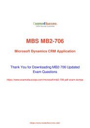 Microsoft MB2-706 Exam Dumps [2018 NOV] - 100% Valid Questions