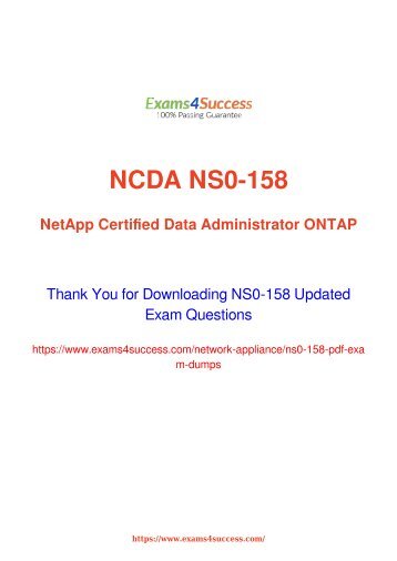 Network Appliance NS0-158 Exam Dumps [2018 NOV] - 100% Valid Questions