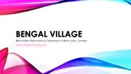 Bengal Village | Best Indian Restaurant & Takeaway in Brick Lane