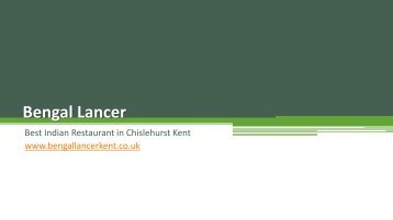 Bengal lancer | Best Indian Restaurant in Chislehurst