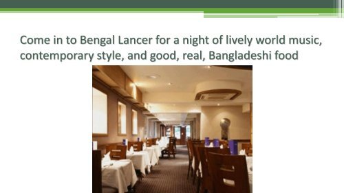 Bengal lancer | Best Indian Restaurant in Chislehurst