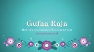 Best Indian Restaurant in West Malling Kent | Gufaa Raja