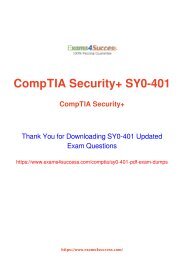 CompTIA SY0-401 Exam Dumps [2018 NOV] - 100% Valid Questions