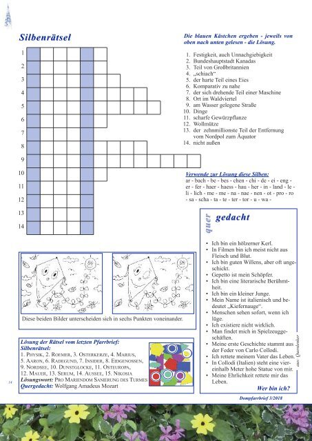 Dompfarrbrief 2018/3