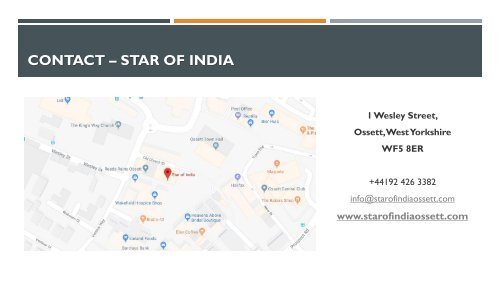 Best Indian Takeaway in Ossett West Yorkshire - Star of India
