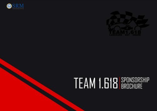 TEAM 1.618 Sponsorship Brochure