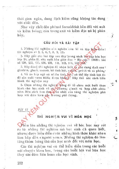 THÍ NGHIỆM THỰC HÀNH LÝ LUẬN DẠY HỌC HÓA HỌC (OLDVERSION)