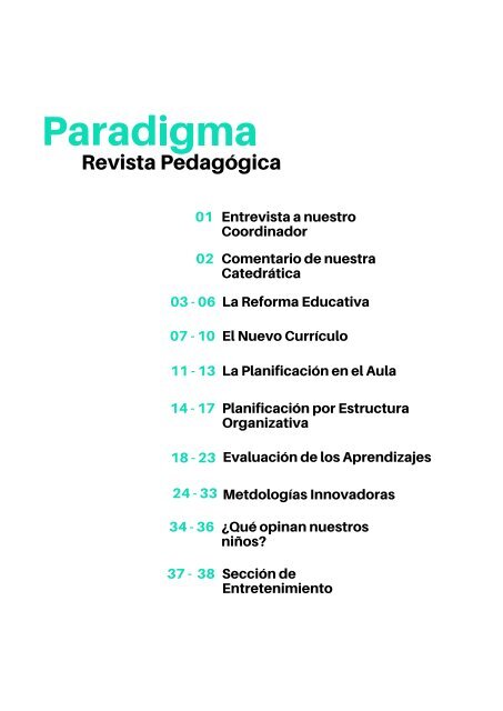 Paradigma Revista Pedagógica