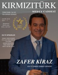 KırmızıTürk Medya Caddesi Kasım 2018 Sayı 7