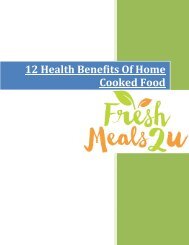 12 Health Benefits Of Home Cooked Food