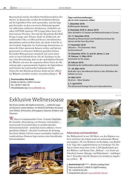 Südtirol Magazin Winter 2018/19 - Die Welt