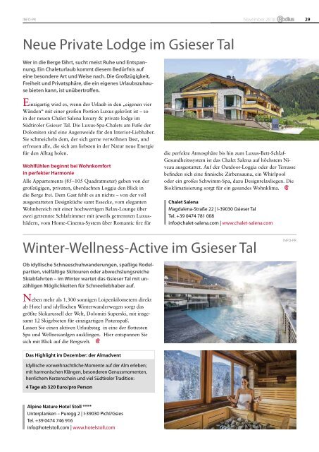 Südtirol Magazin Winter 2018/19 - Die Welt