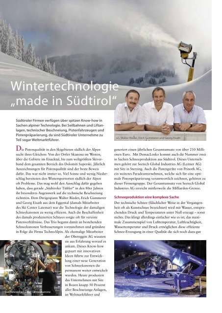 Südtirol Magazin Winter 2018/19 - Die Welt