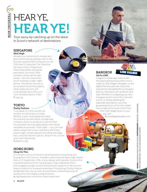 OCTOBER 2018 - SCOOT IN-FLIGHT MAGAZINE