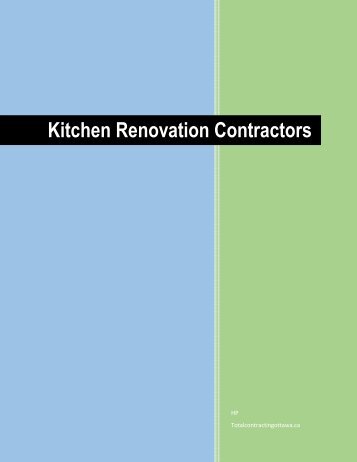 Kitchen renovation contractors in Ottawa