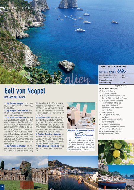 Sieghart Reisen Sommerkatalog 2019