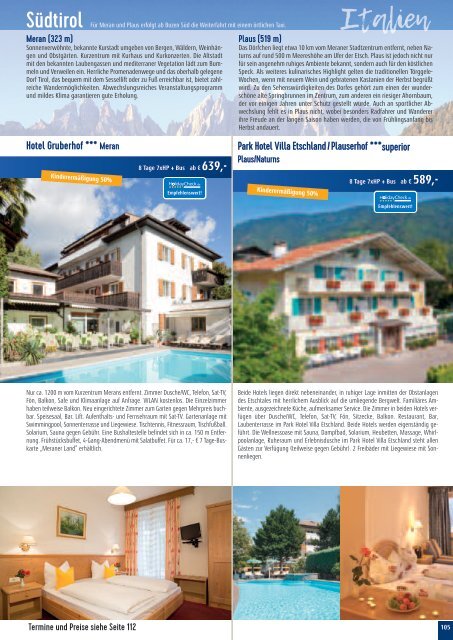 Sieghart Reisen Sommerkatalog 2019