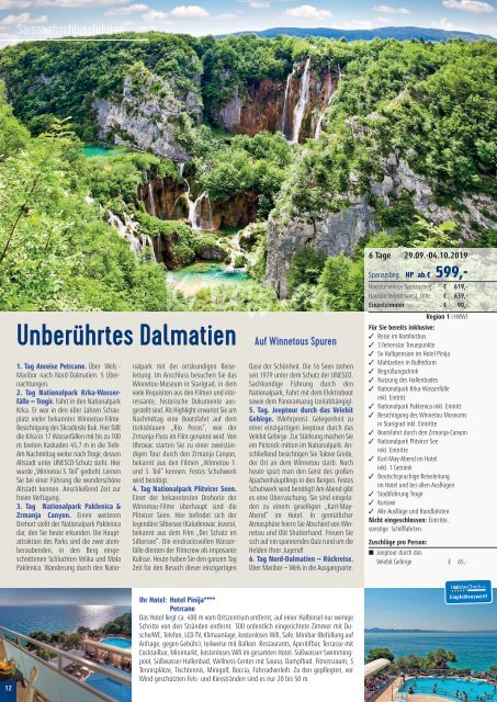 Sieghart Reisen Sommerkatalog 2019