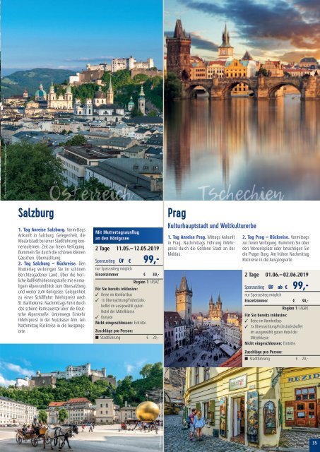 Sieghart Reisen Sommerkatalog 2019