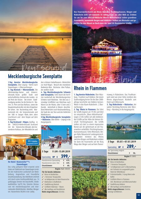 Sieghart Reisen Sommerkatalog 2019