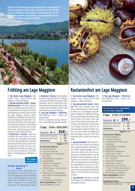 Sieghart Reisen Sommerkatalog 2019