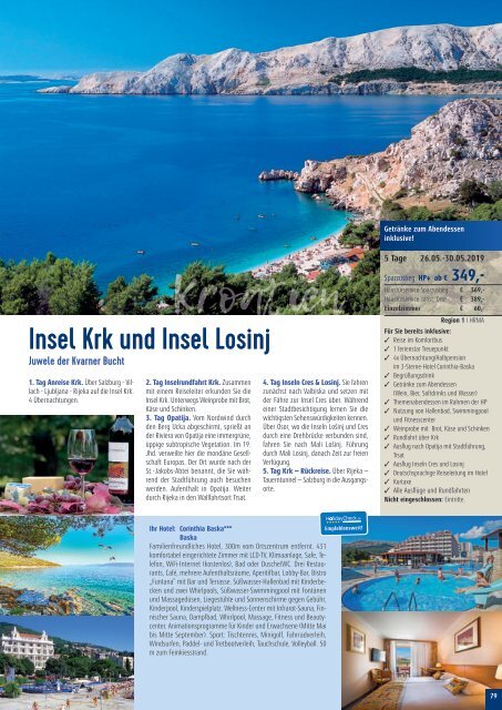 Sieghart Reisen Sommerkatalog 2019