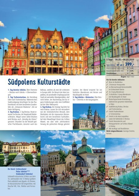 Sieghart Reisen Sommerkatalog 2019