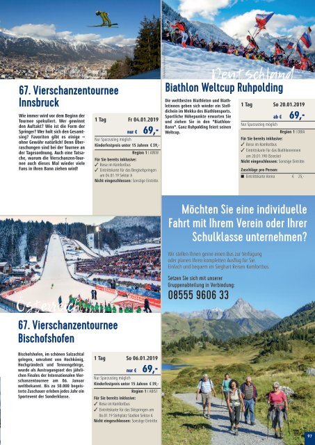 Sieghart Reisen Sommerkatalog 2019