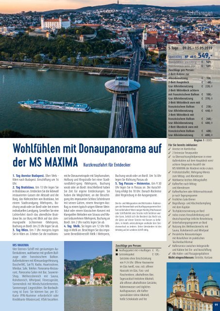 Sieghart Reisen Sommerkatalog 2019