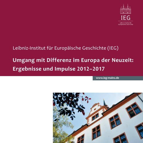IEG-Forschungsprogramm 2012–2017