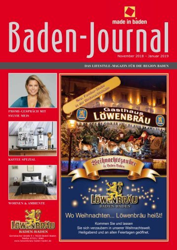 Baden-Journal November 2018 - Januar 2019