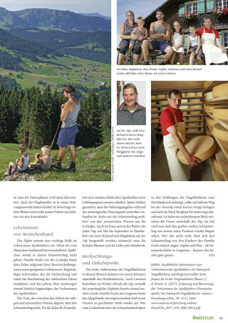 Nagelfluh - Das Naturpark-Magazin Frühjahr/Sommer 2018
