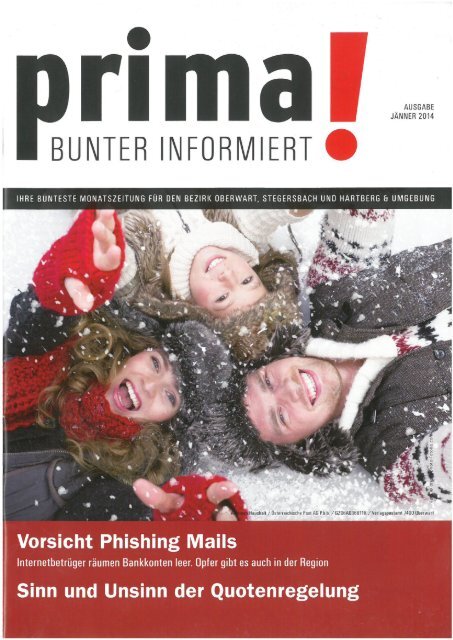 prima! Magazin - Ausgabe Jänner 2014