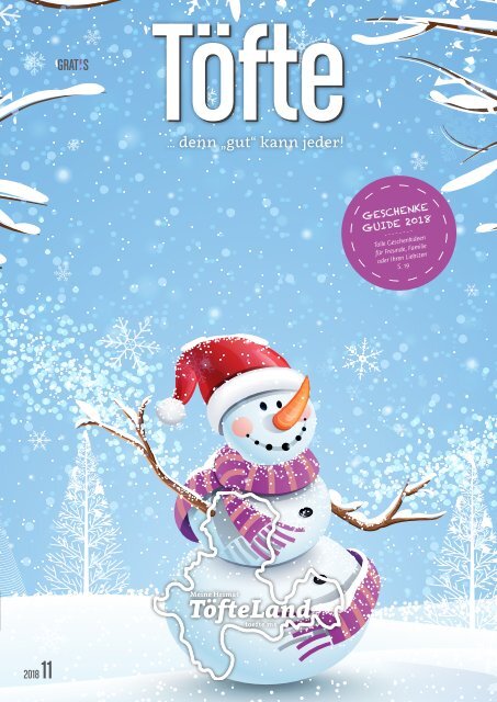 Töfte Regionsmagazin 11/2018 - Frohe Weihnachten