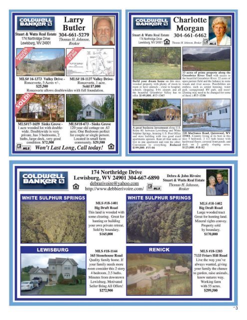 The WV Daily News Real Estate Showcase & More - November 2018