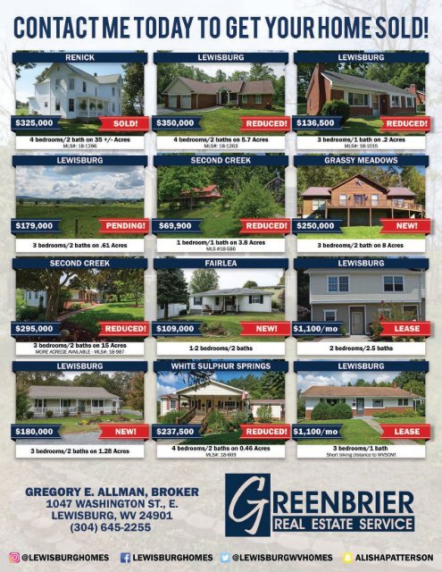 The WV Daily News Real Estate Showcase & More - November 2018