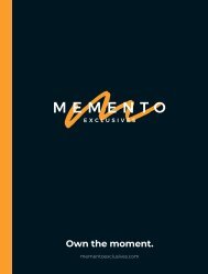 Memento Exclusives 2018 Christmas Brochure