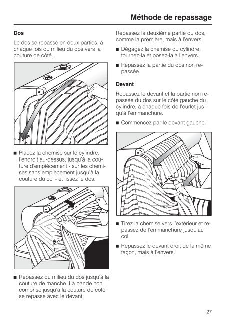 Miele B 3312 SpeedCare - Mode d'emploi