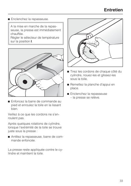 Miele B 3312 SpeedCare - Mode d'emploi